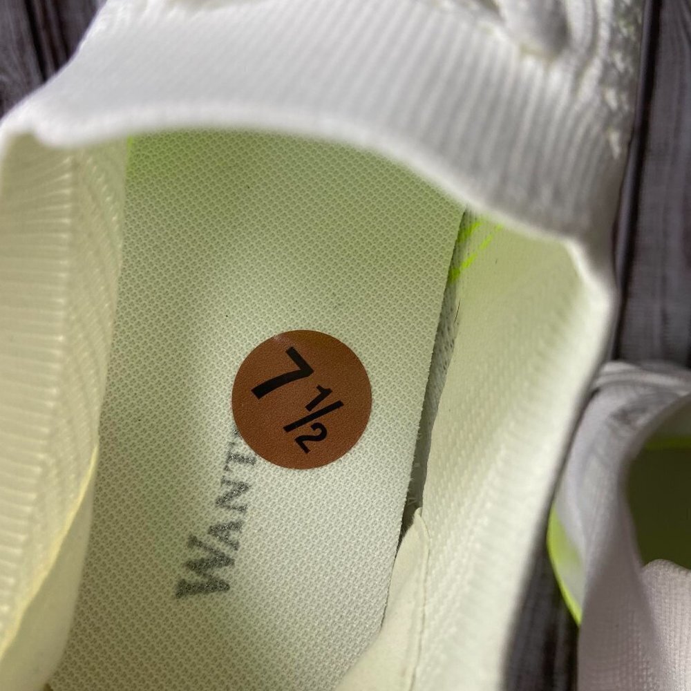🧿 LIME GREEN WHITE SNEAKERS - Picture 9 of 10